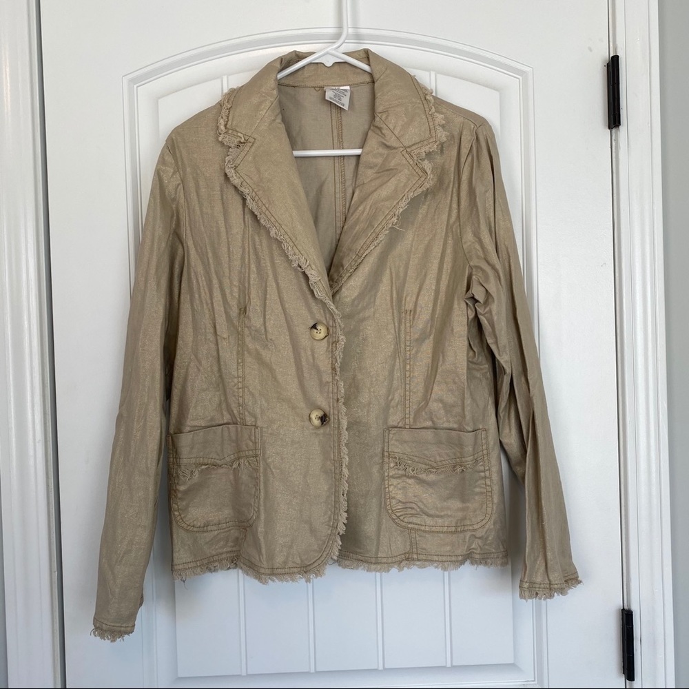 Avon vintage Linen Blend Blazer Size Large